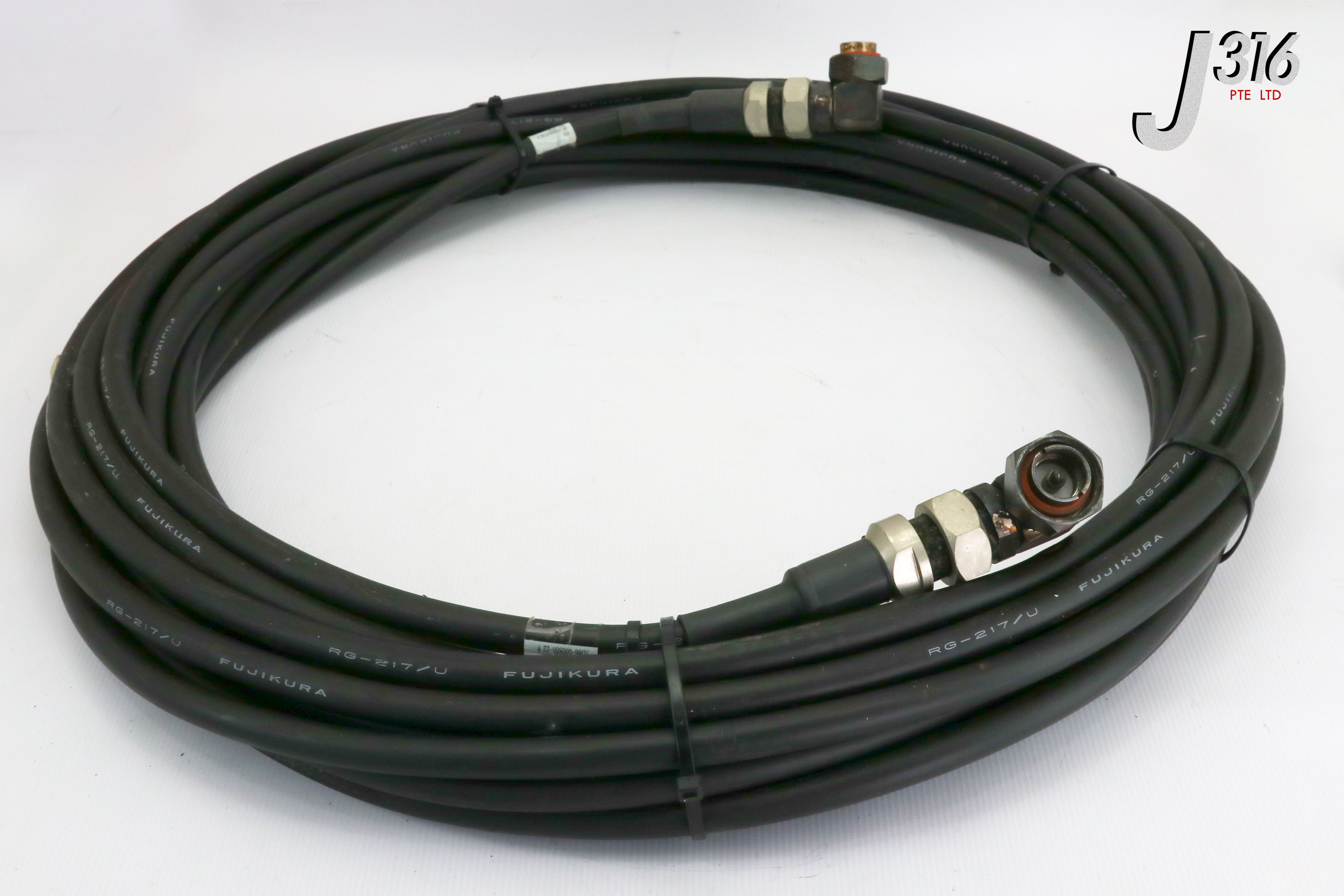 その他 1/2 18950 TEL CABLE ASSY RF COAXIAL RIGHT ANGLE FEMALE 3D86-000886-22
